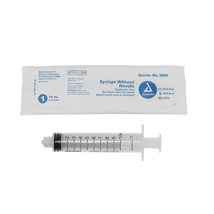 Dynarex Syringe without Needle - Non Toxic - Luer Lock