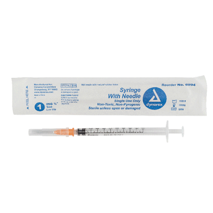 Dynarex Syringes With Needle - 1cc (800 Count)