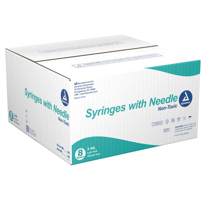 Dynarex Syringes With Needle - 3cc (800 Count)