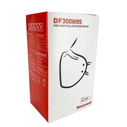 Honeywell DF300 Flatfold Disposable Particulate Respirator N95 Face Mask, Regular Size