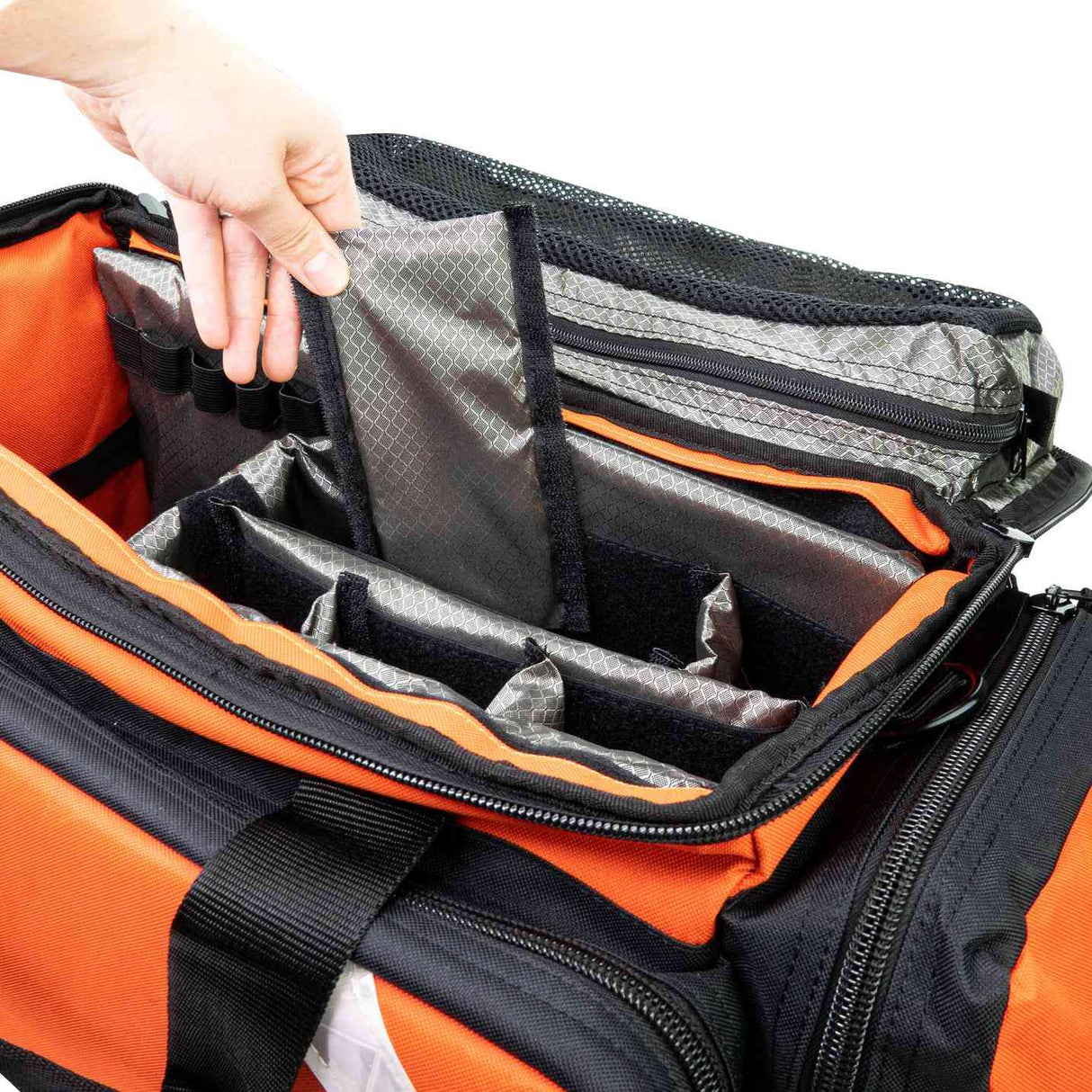 LINE2design First Aid Deluxe EMS Elite Medical Trauma Bag EMT Paramedic with Shoulder Straps & Reflective Trim