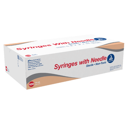 Dynarex Syringes With Needle - 10cc (400 Count)