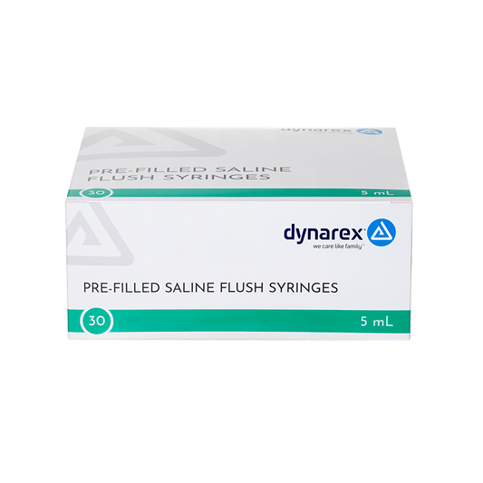 Dynarex Pre-Filled Saline Flush Syringe (30 Count)