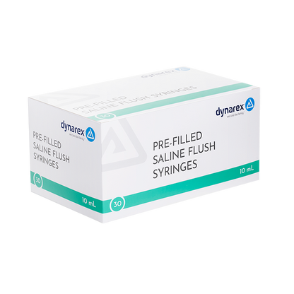 Dynarex Pre-Filled Saline Flush Syringe (30 Count)