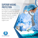 Dynarex Surgical Gauze Sponge - Sterile 2's, 2" x 2" 8 Ply - 50ea/bx, 30bxs/cs (1500 Count)