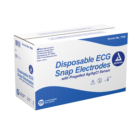 Dynarex ECG Snap Electrode - 4 per Pouch (600 Count)