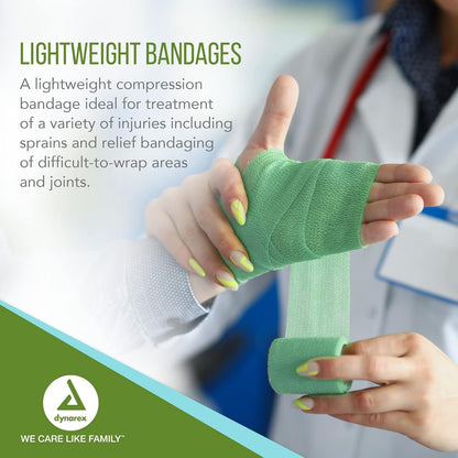 Dynarex Sensi Wrap, Self-Adherent, Green