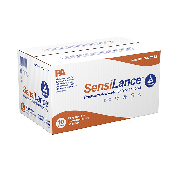 Dynarex Safety Lancets - Button and Pressure (1000 Count)