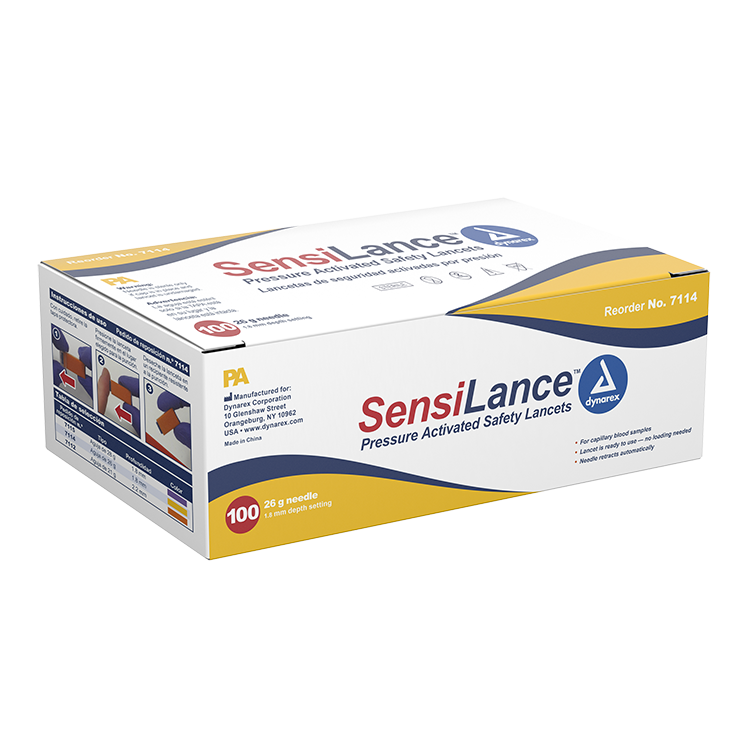 Dynarex Safety Lancets - Button and Pressure (1000 Count)