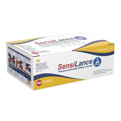 Dynarex Safety Lancets - Button and Pressure (1000 Count)