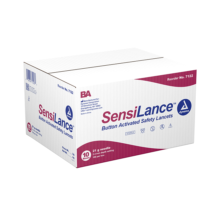 Dynarex Safety Lancets - Button and Pressure (1000 Count)