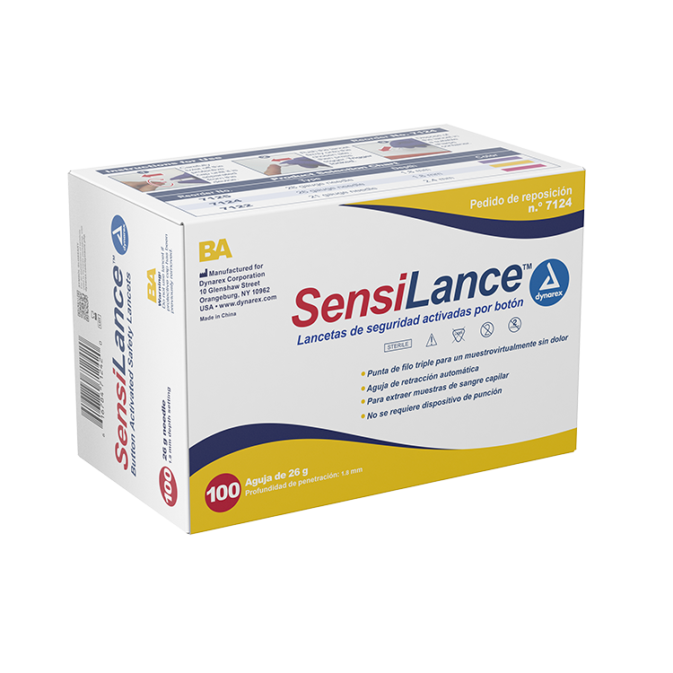 Dynarex Safety Lancets - Button and Pressure (1000 Count)