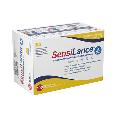 Dynarex Safety Lancets - Button and Pressure (1000 Count)