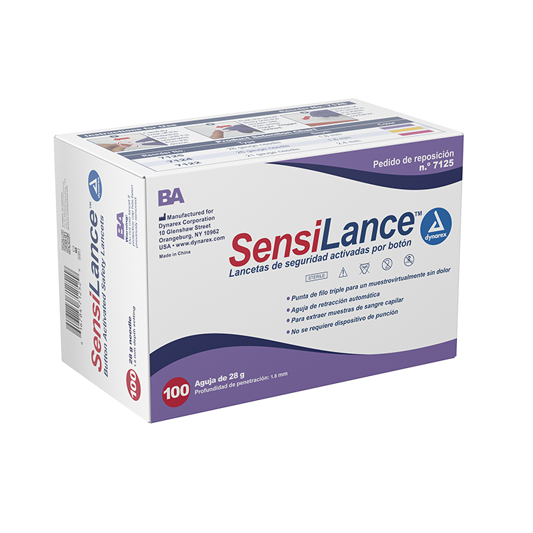 Dynarex Safety Lancets - Button and Pressure (1000 Count)