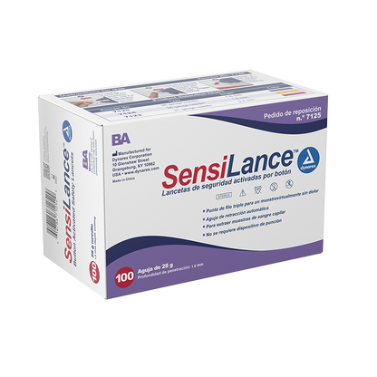 Dynarex Safety Lancets - Button and Pressure (1000 Count)