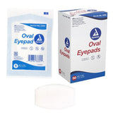 Dynarex Oval Eye Pads - Sterile, 2 5/8" x 1 5/8"  50ea/bx, 12bxs/cs (600 Count)