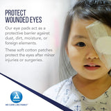Dynarex Oval Eye Pads - Sterile, 2 5/8" x 1 5/8"  50ea/bx, 12bxs/cs (600 Count)