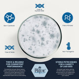 MedPride Stackable Petri Dishes with Lids, Sterile 90mmx15mm -  20 Pack of 25 (500 Count)