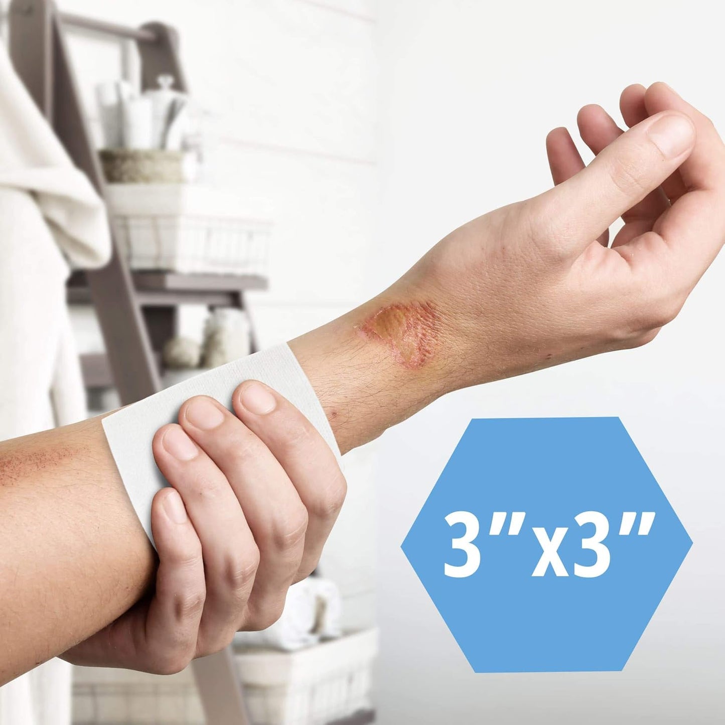 MedPride Non-Woven Surgical Sponges, First Aid Wound Care Dressing Sponge Non-Sterile - 3"x3" - 4 Ply, 200/Box, Case of 20 (4000 Count)