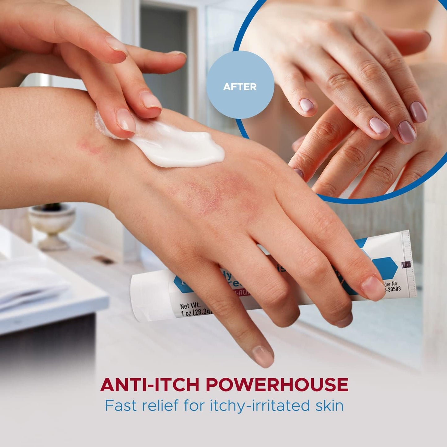 MedPride Hydrocortisone Cream 1% Dermatitis Cream Anti Itch Cream for Itchy Skin Relief, 1oz. Tubes - Indv. Boxed - 72/cs.