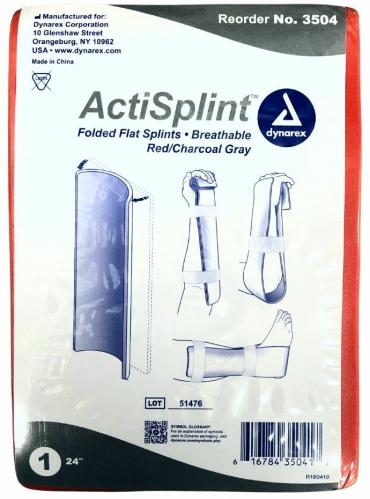 Dynarex ActiSplint - Folded Flat, 24" (50 Count)