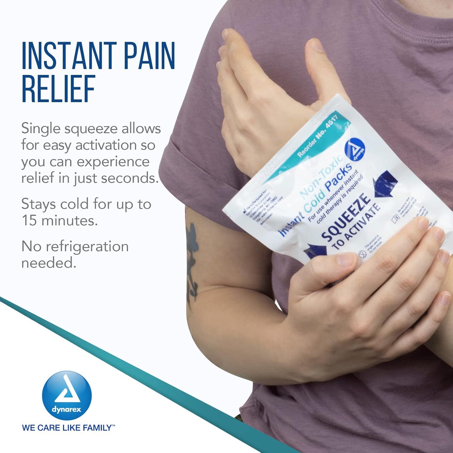 Dynarex Instant Cold Pack w/ Urea - Non-Toxic (24 Count)