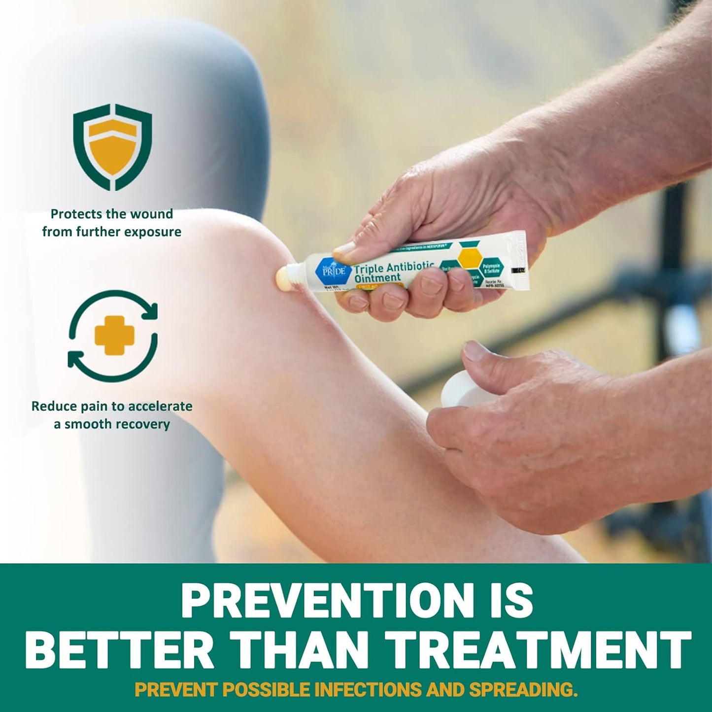 MedPride Triple Antibiotic Ointment - 1oz. Tubes - Indv. Boxed - Case of 72