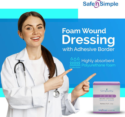 Safe N Simple Simpurity Foam with Adhesive Border (192 Count)