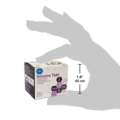 MedPride Easy-Tear Silicone Gel Tape Roll, 1.5" x 1.6yds - Case of 100