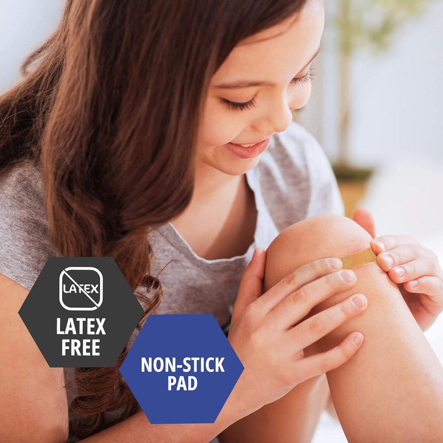 MedPride Sheer Strip Adhesive Bandage , First Aid Strips with Hypoallergenic Adhesive Sterile, 1"x3" - 100/Box, Case of 24 (2400 Count)