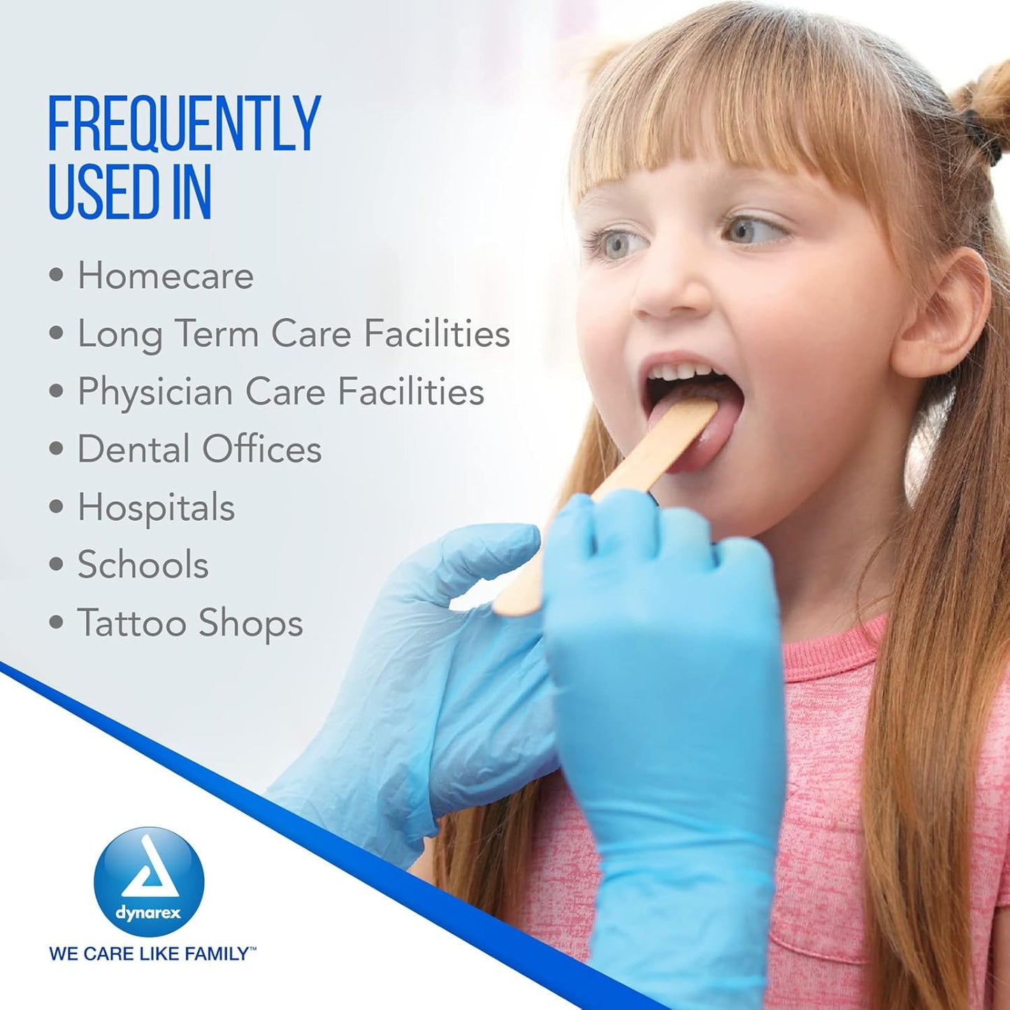 Dynarex Tongue Depressors Wood - Non-Sterile, 500ea/bx, 10bxs/cs (5000 Count)