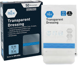 MedPride Transparent Film,  4’’x5’’ Wound Dressing, 50/Pack, Case of 4 (200 Count)