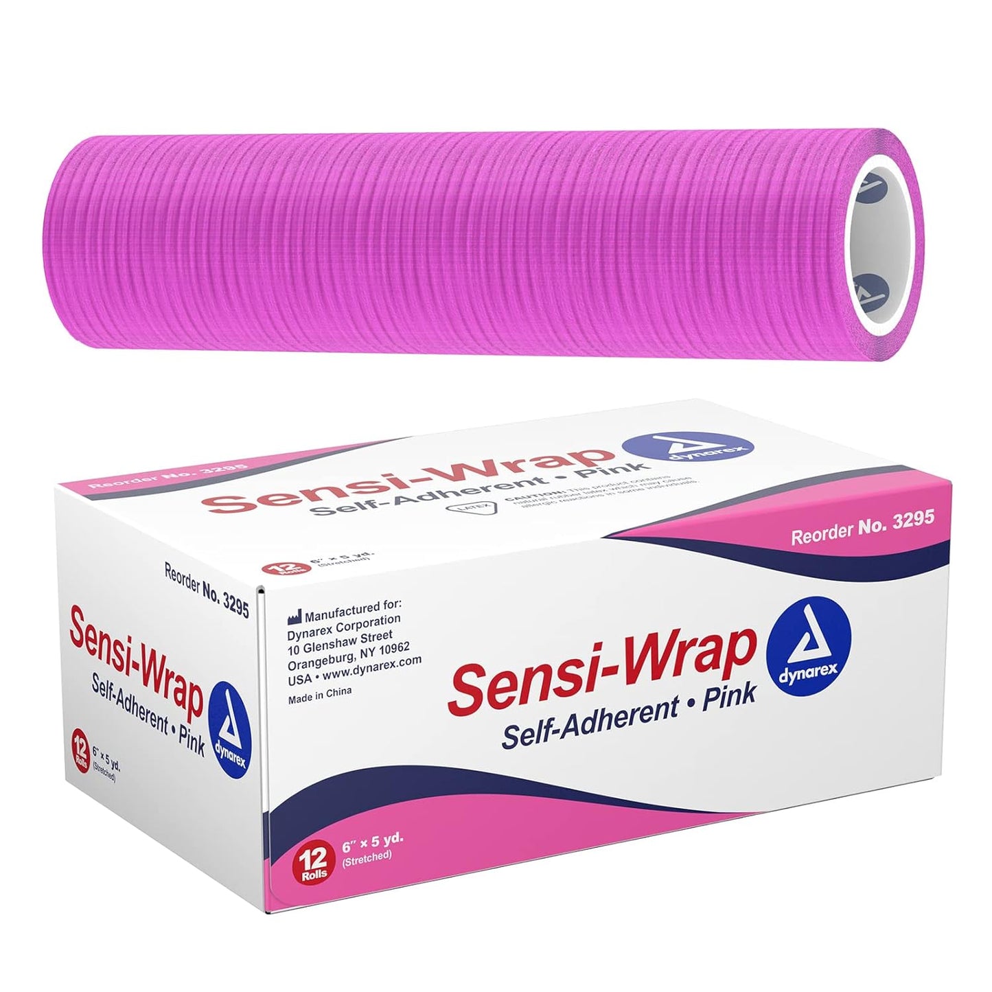 Dynarex Sensi Wrap, Self-Adherent, Pink