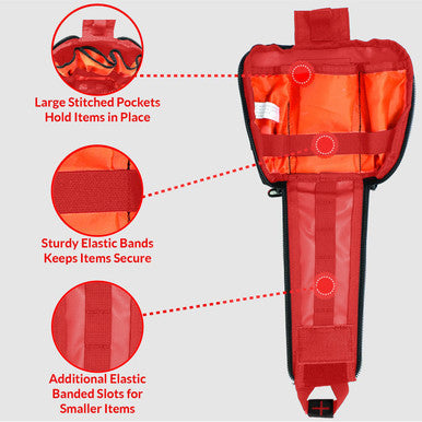 Premium Tactical IFAK Kit w Rip-Away Velcro, SOF Tourniquet & CELOX