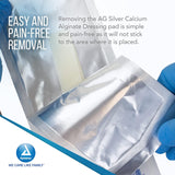 Dynarex DynaGinate AG - Silver Calcium Alginate Rope Dressing, 1/4" x 12"- 5ea/bx, 10bxs/cs (50 Count)