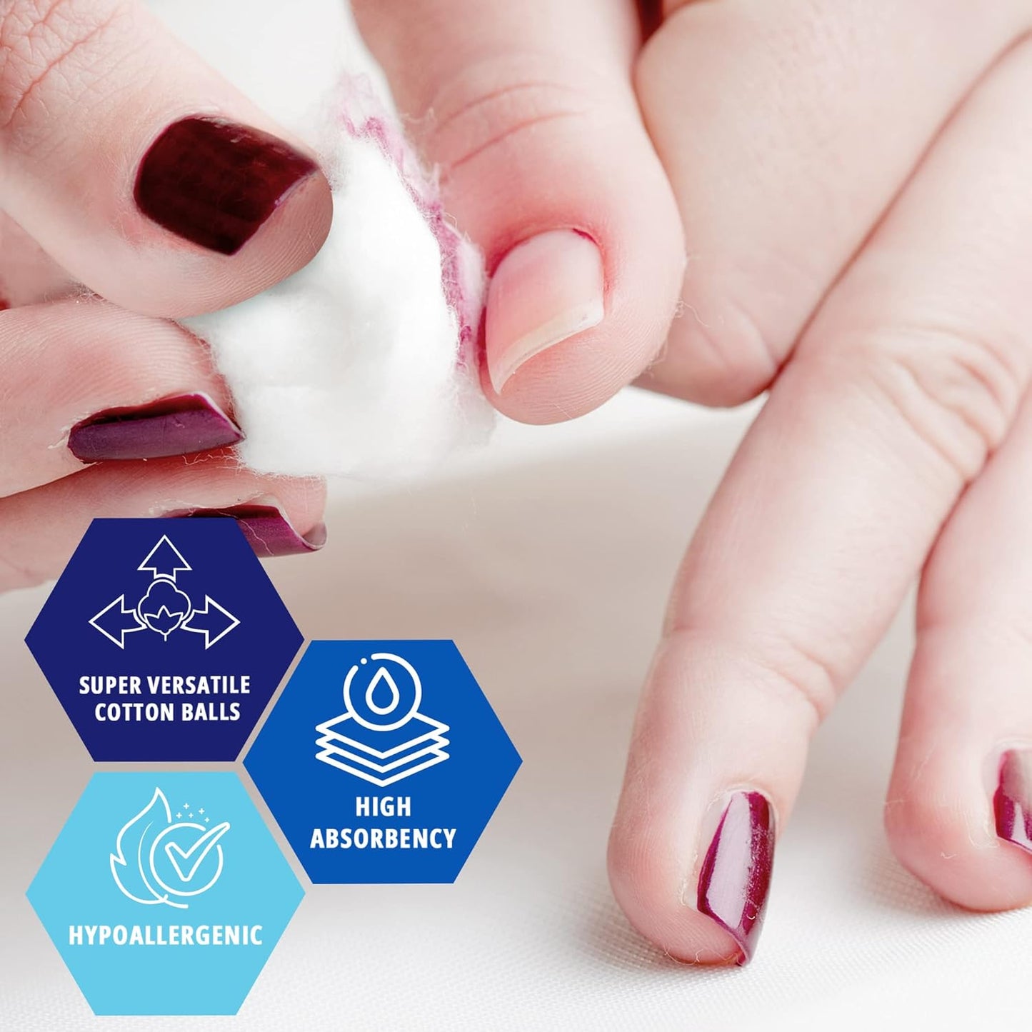 MedPride 100% Pure Cotton Balls, Regular, 300 ct - 48 bags/cs. (48 Count)