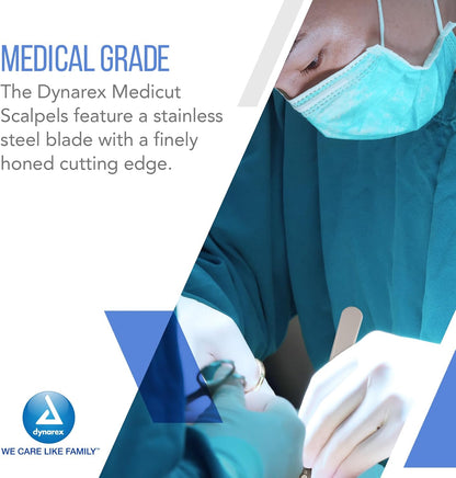 Dynarex Medi-Cut Scalpels Disposable, 10ea/bx (10 Count)