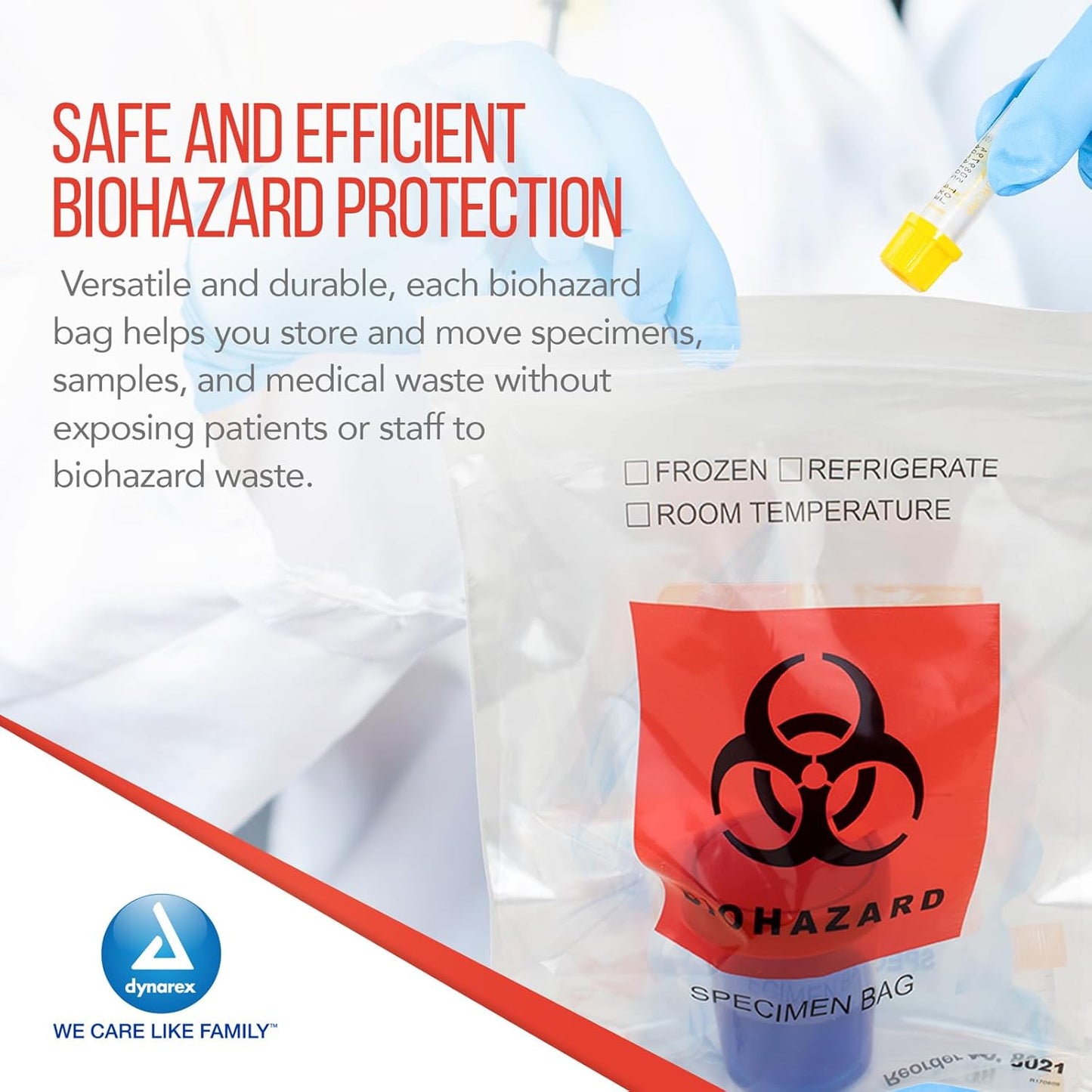 Dynarex Specimen Bags, 2 mil (1000 Count)