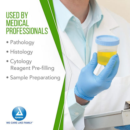 Dynarex Specimen Containers, 4 oz. Non-Sterile, Bulk (500 Count)
