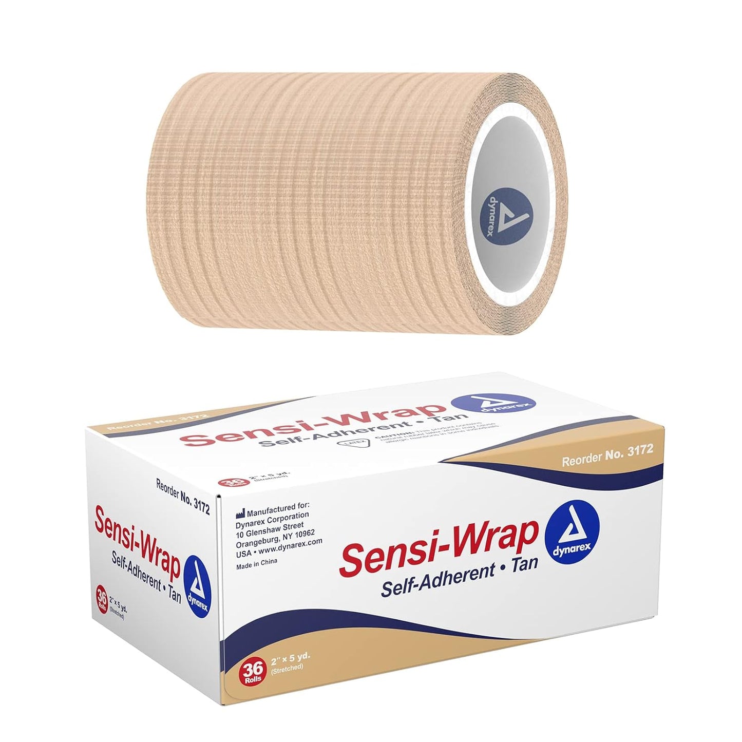 Dynarex Sensi Wrap, Self-Adherent, Tan