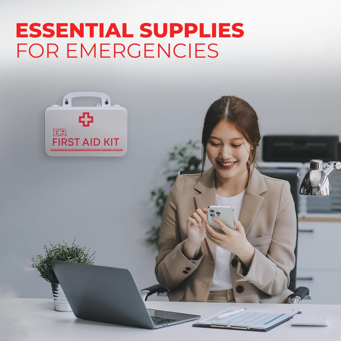 Fully Stocked First Aid Kit - ANSI Class B