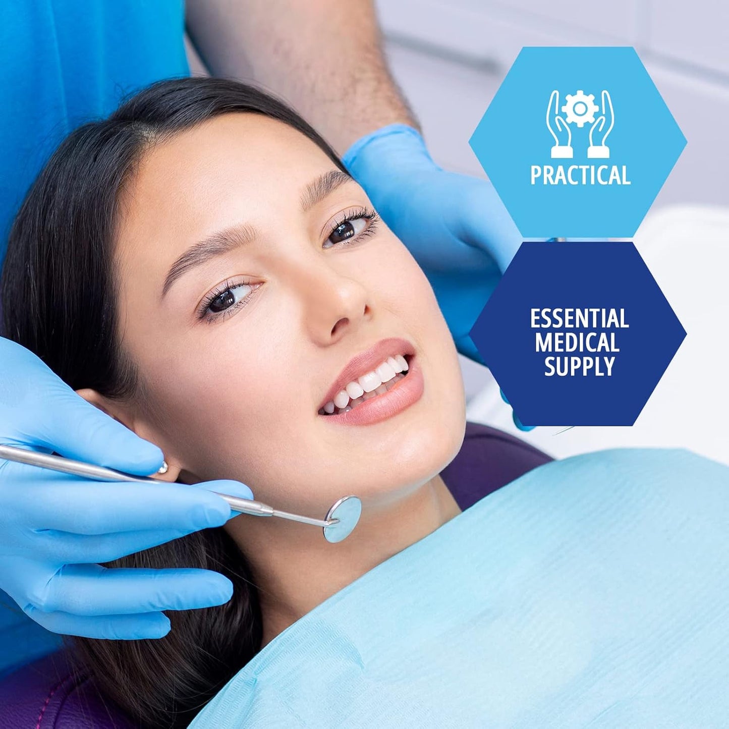 MedPride Disposable Drape Sheets, Blue - 40" x 90" - 2 ply - P/T - 25/Pack, Case of 2 (50 Count)