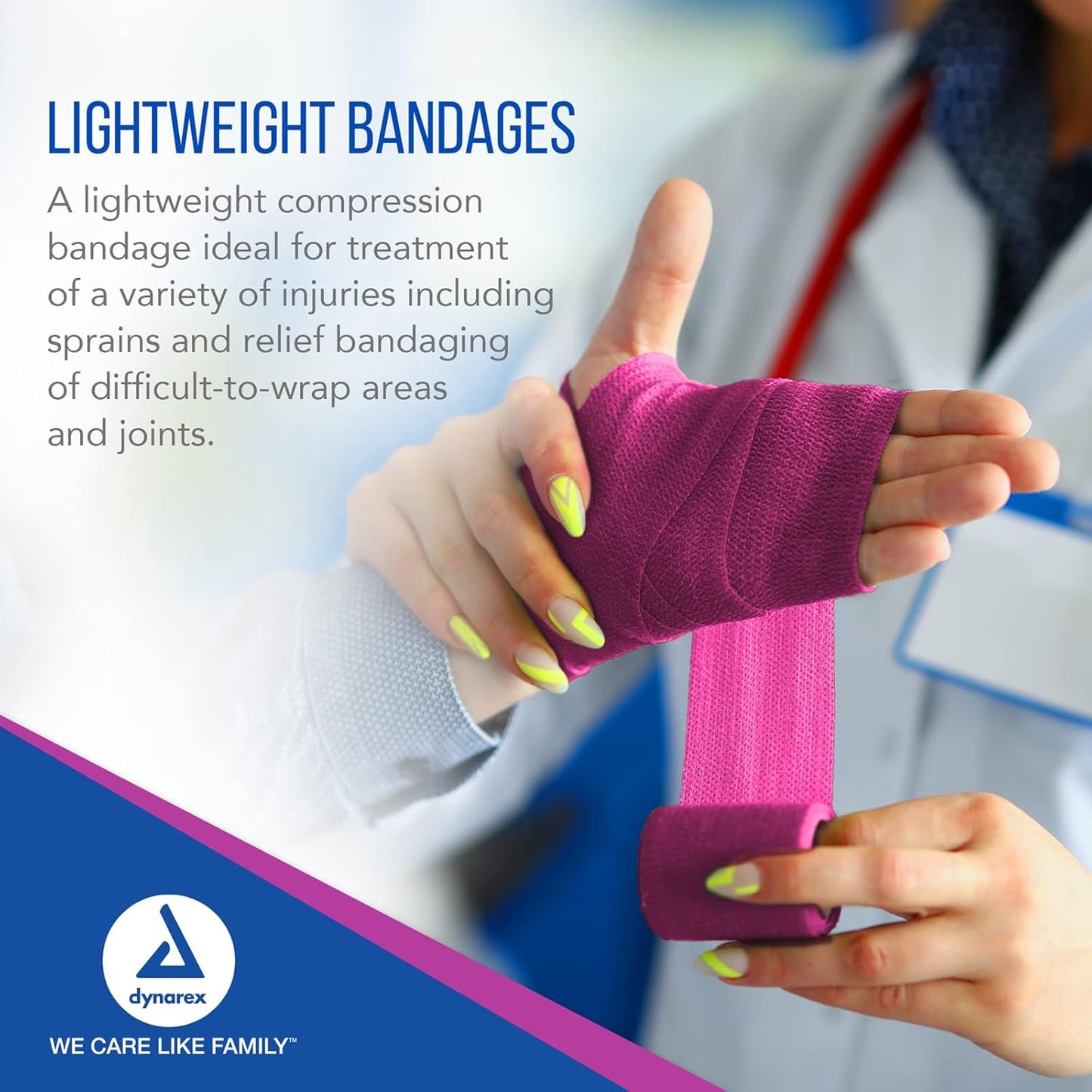 Dynarex Sensi Wrap, Self-Adherent, Assorted