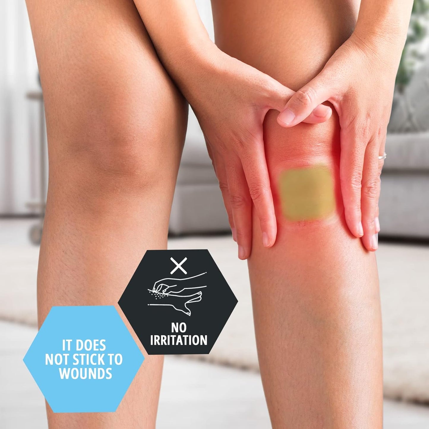 Medpride Hydrocolloid Wound Dressing Pads 2"x2" Thin, Sterile Adhesive Patches, 10/Pack, Case of 20 (200 Count)