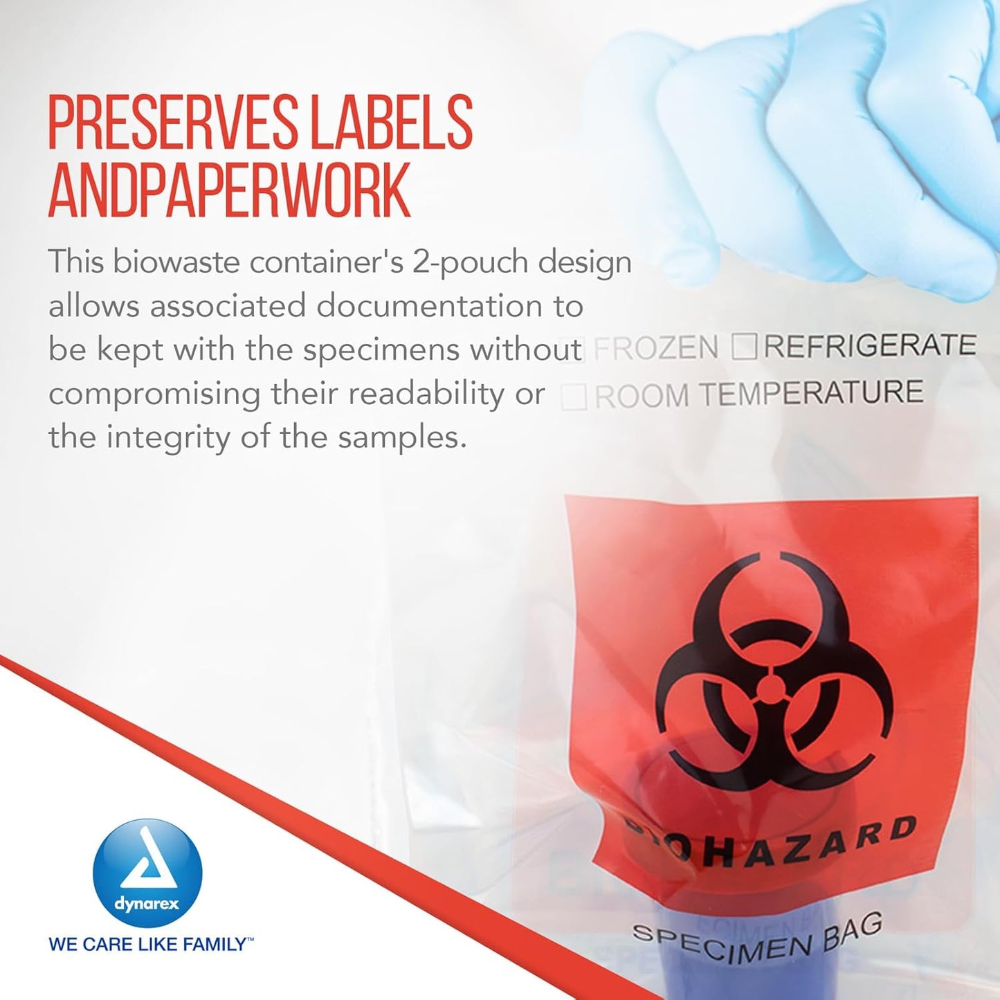 Dynarex Specimen Bags, 2 mil (1000 Count)