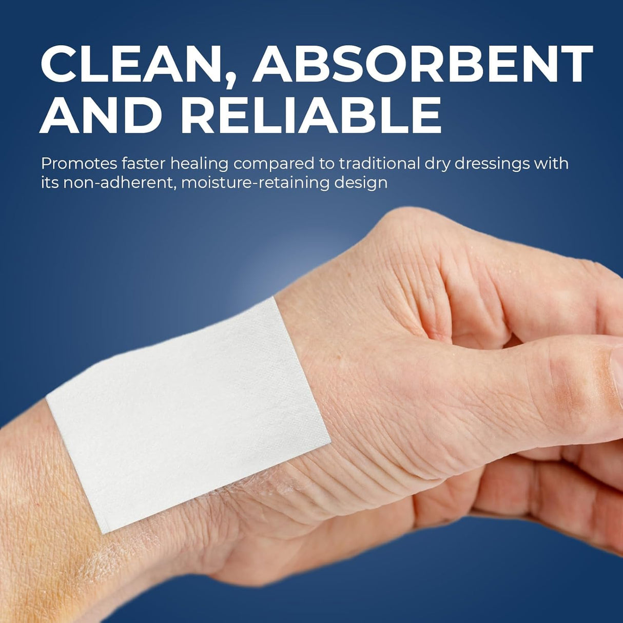 MedPride Sterile Non-Adherent Pads 3"x 4"| Non-Adhesive Wound Dressing | Highly Absorbent & Non-Stick, 100/box, Case of 12 (1200 Count)