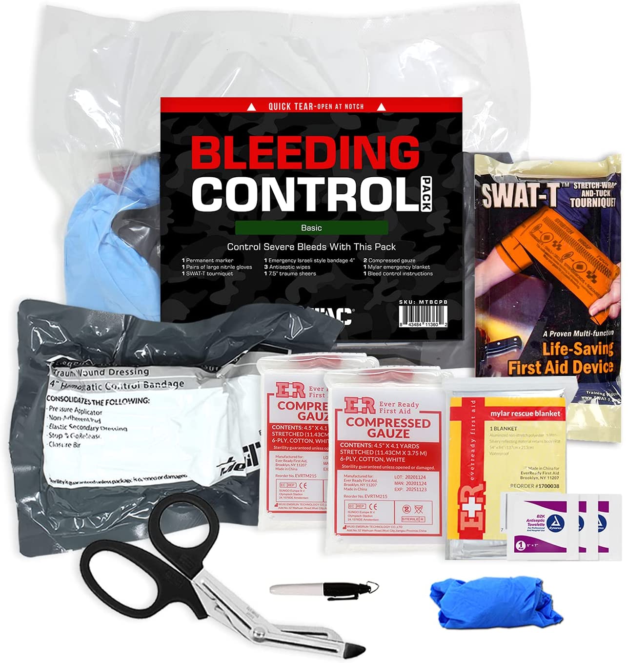Basic Bleeding Control Kit with SWAT-T Tourniquet