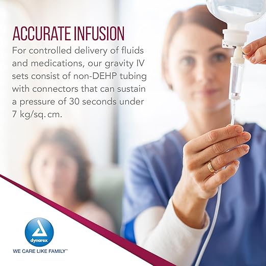 Dynarex IV Administration Sets (50 Count)