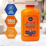MedPride Medicated Body Powder with Zinc Oxide Talc-Free Cornstarch Baby Powder with Seal, 10 Oz - 24/cs.