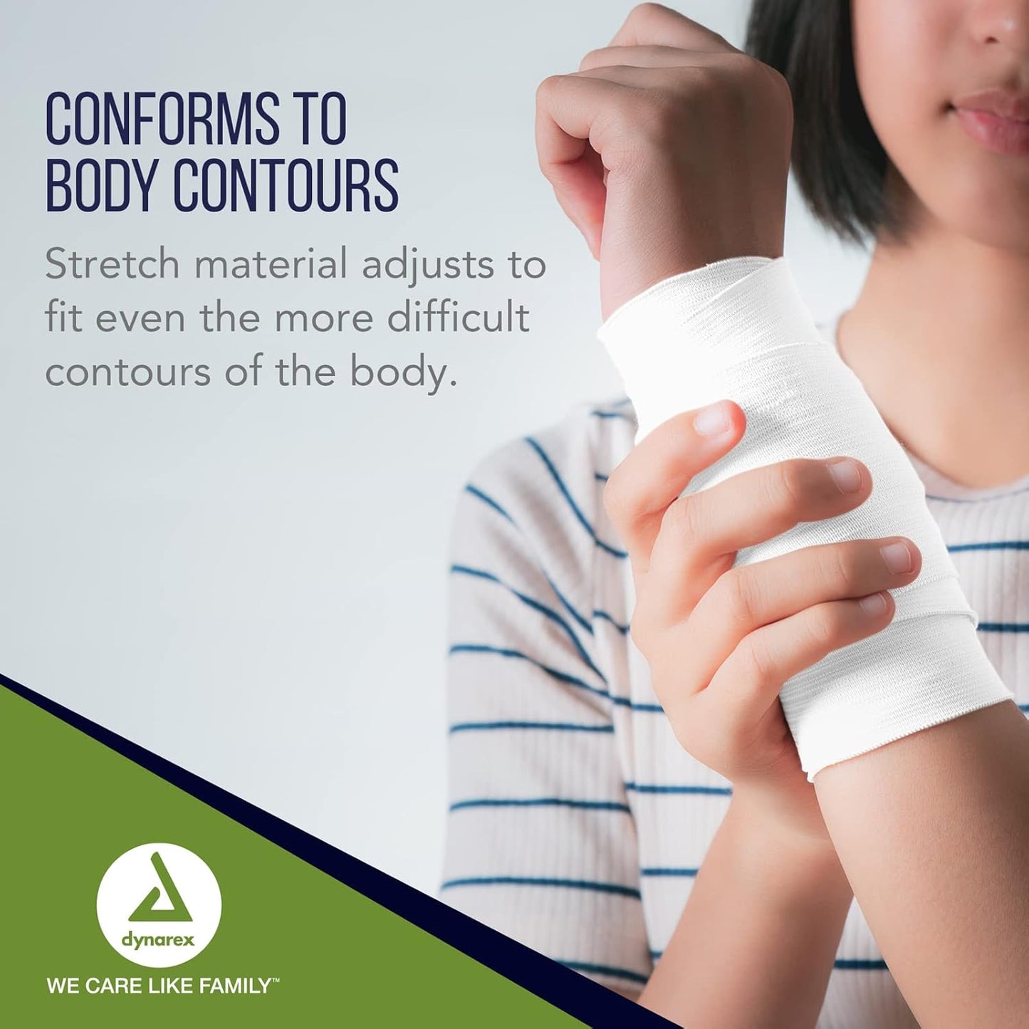 Dynarex Stretch Gauze Bandage Roll, 6"- 6ea/bx, 8bxs/cs (48 Count)